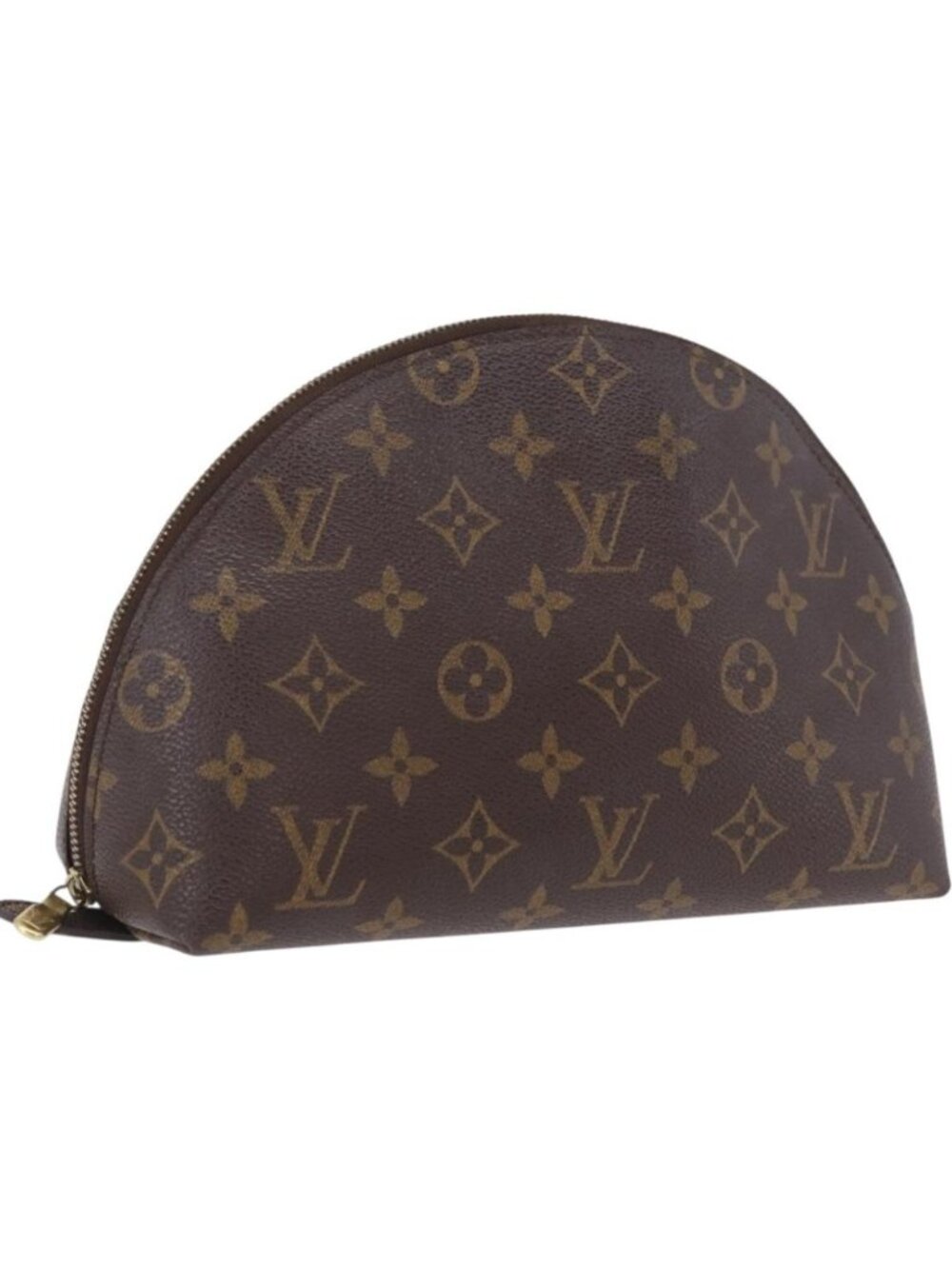 LOUIS VUITTON Monogram Trousse Demi Ronde Cosmetic Pouch M47520